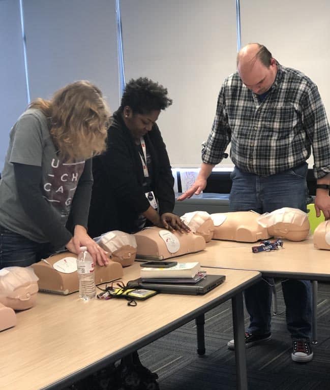 first aid training, emergency training certification, AED training